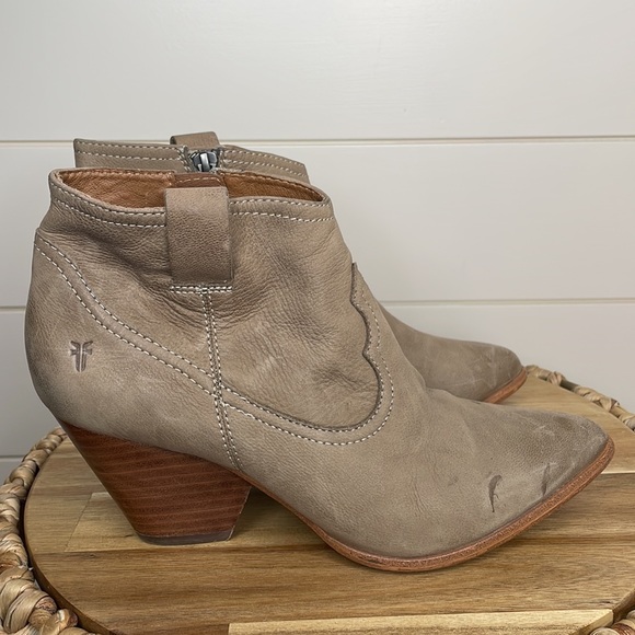 Frye Distressed Leather Booties - Picture 6 of 10